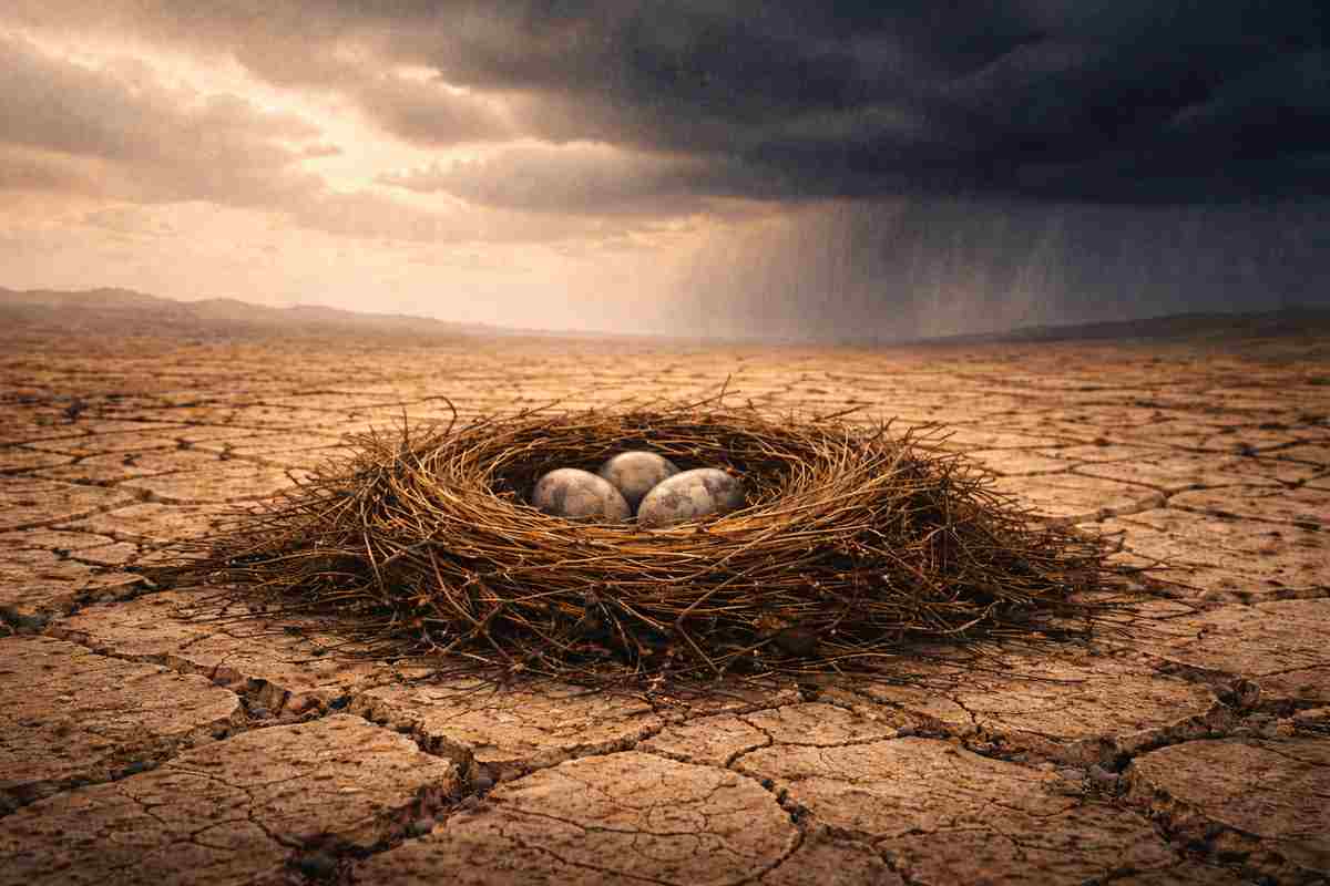 They Nested in a Dry Pond and Hatched Right Before the Rain Came